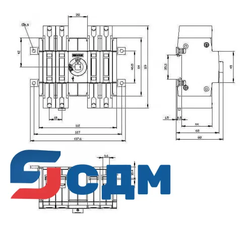 3KD1640-2ME20-0 Выключатель-разъединитель SENTRON