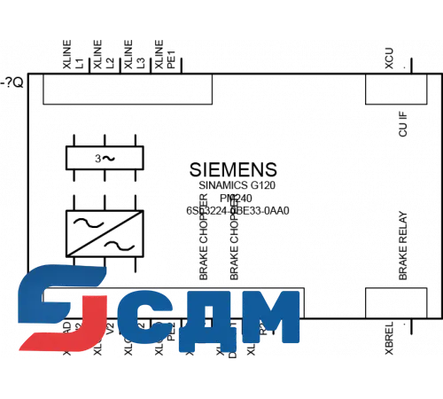 6SL3224-0BE33-0AA0 Частотный преобразователь Сименс