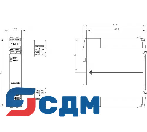 3RN2010-1CW30 SIRIUS 3RN2 термисторная защита электродвигателя