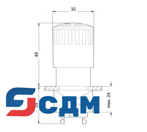 3SB3500-1FA20 Приводы - АВАРИЙНАЯ ОСТАНОВКА грибовидные кнопки
