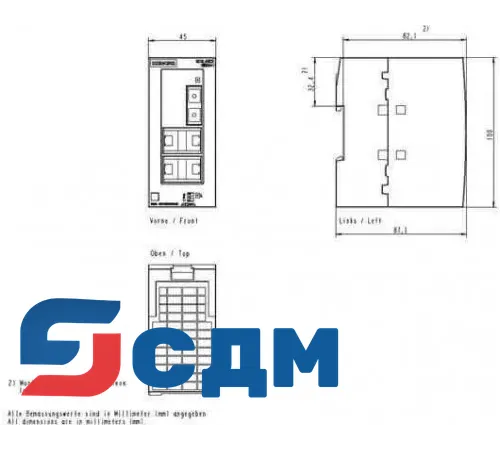 6GK5004-1BD00-1AB2 Неуправляемые коммутаторы SCALANCE XB-000