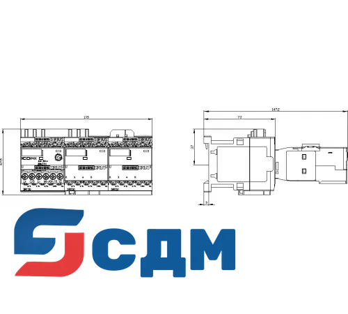 3RA2417-8XE31-1BB4 Контакторные сборки для пуска асинхронных двигателей переключением со звезды на треугольник SIRIUS 3RA24