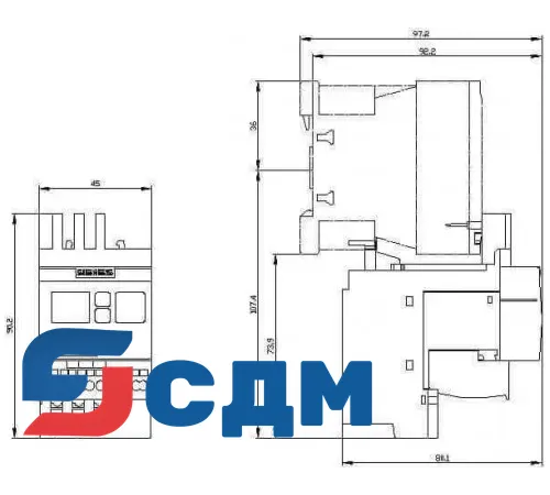 3RR2241-2FA30 Реле контроля тока