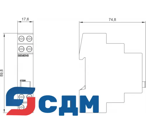5TE5800 Световые индикаторы 5TE5 8, установочная глубина 70 mm