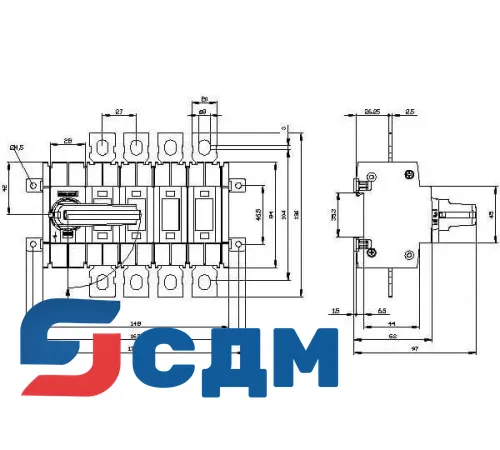 3KD3642-0NE10-0 Выключатель-разъединитель SENTRON
