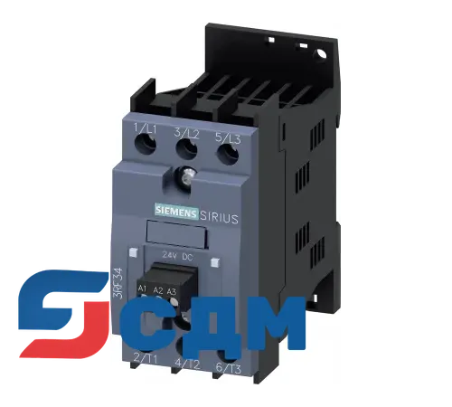 3RF3405-1BD24 Полупроводниковые 3-фазные реверсивные контакторы SIRIUS 3RF34