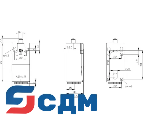 3SE5232-0HC05-1AB1 Корпуса шириной 31 мм в соответствии с EN 50047