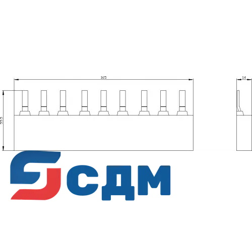 3RV1935-1B Принадлежности для шинной системы