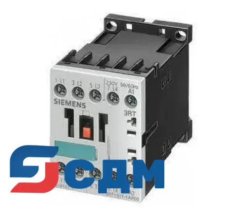 3RT1517-1AH00 Контактор 3RT15, 4-х полюсные (2З+2Р), для коммутации двигателей 4…18,5кВт