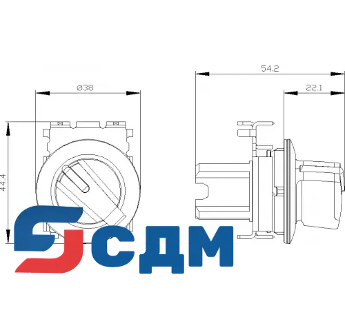 3SU1062-2DC20-0AA0 Селекторные переключатели