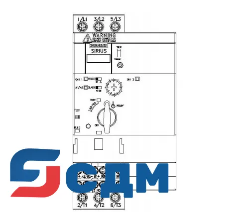3RA6250-1BB32 Реверсивный компактный пускатель 3RA62