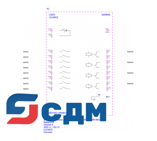 6ED1052-1MD08-0BA1 Логический модуль LOGO! нового поколения