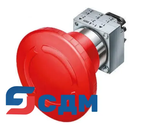 3SB3500-1AA20 Приводы - АВАРИЙНАЯ ОСТАНОВКА грибовидные кнопки
