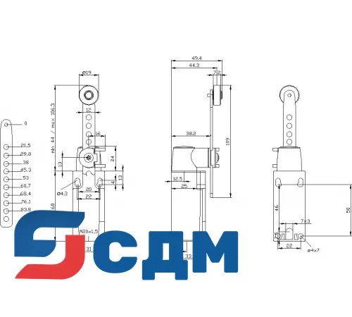 3SE5212-0CK60 Ширина корпуса 31 мм согласно EN 50047