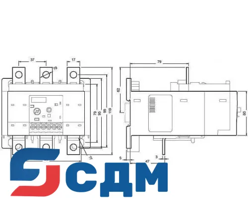 Электронное реле перегрузки Siemens 3RB2056-1FC2
