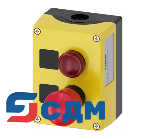 3SU1802-0NB00-2AB2 Кнопка и индикаторные лампы в корпусе