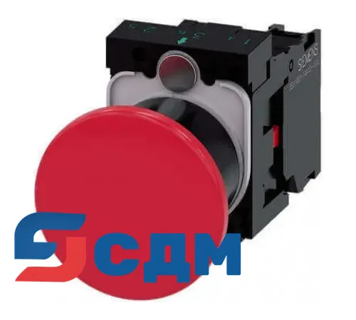 3SU1100-1BA20-1CA0-ZY13 Кнопка грибовидная