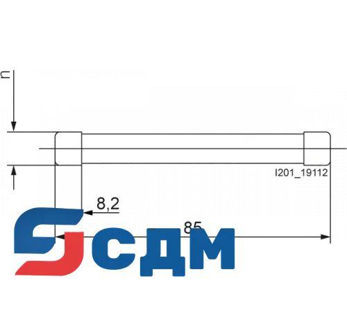 3NW6605-4 Конструктив цилиндрических предохранителей