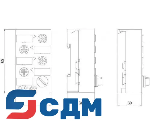 3RK2400-1BQ20-0AA3 Модуль дискретного ввода/вывода К45 с IP67