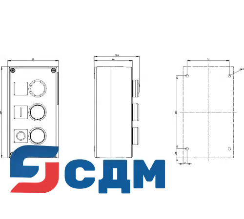 3SU1803-0AB00-2AB1 Кнопка и индикаторные лампы в корпусе