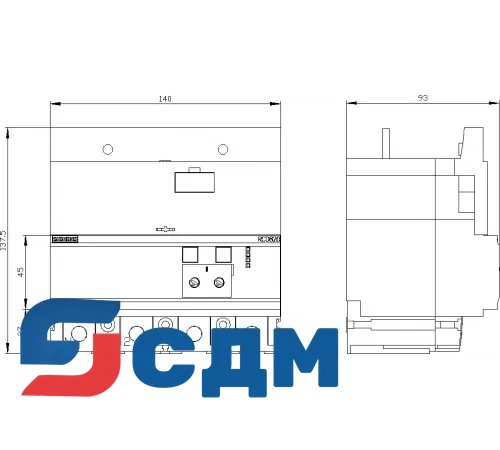 3VA9224-0RL30 Устройства защитного отключения УЗО для 3VA2