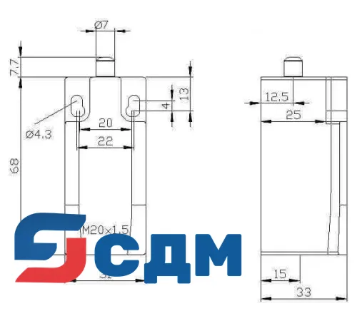 3SE5232-0BC05-1CA0 Корпуса шириной 31 мм в соответствии с EN 50047