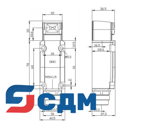 3SE5115-1RV10-1AF2 Корпус шириной 40 мм согласно EN 50041