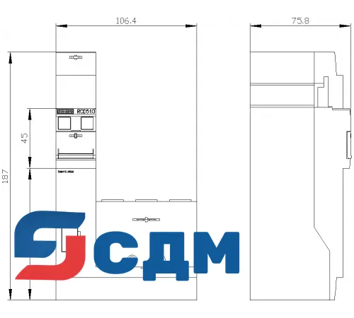 3VA9113-0RS20 Устройства защитного отключения УЗО для 3VA1