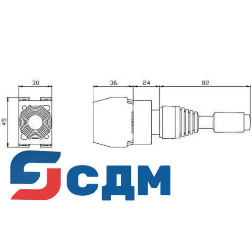 3SB1208-7JW20 Координатный переключатель, комплектный