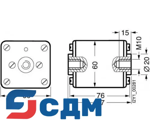 3NE4337-6 Предохранительная вставка NH SITOR