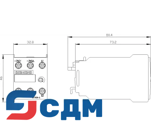 3RT1926-2GJ51 Вспомогательный блок с электронной выдержкой