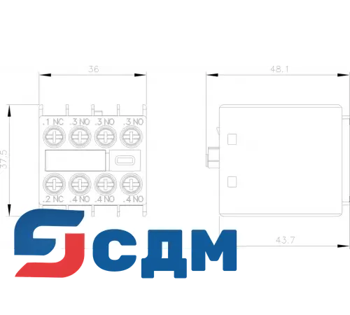 Вспомогательный контактор Siemens 3RH2911-1HA31