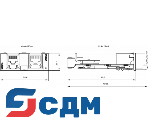 6GK5992-2VA00-8AA0 Конвертирующий модуль для SCALANCE X-300