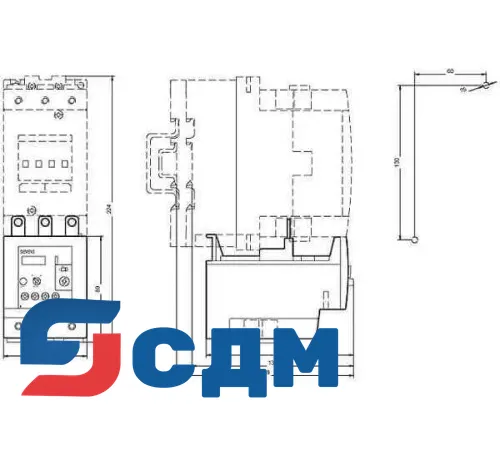 Siemens 3RU1146-4KB0 Тепловые реле перегрузки