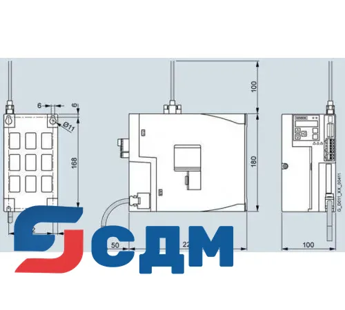6SL3210-5FE12-0UA0 Базовый сервопреобразователь SINAMICS V90