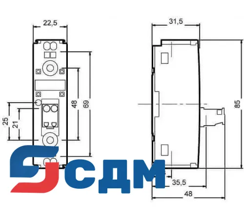 Siemens 3RF2120-2AA42 Твердотельное реле