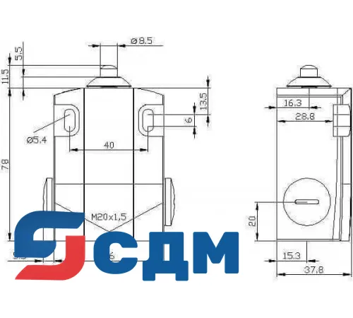 3SE5122-0BB01 Корпуса шириной 56 мм