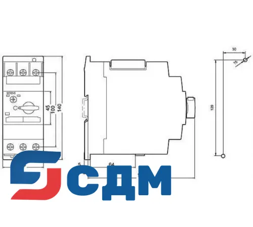 3RV1331-4AC10 Для фидеров двигателя