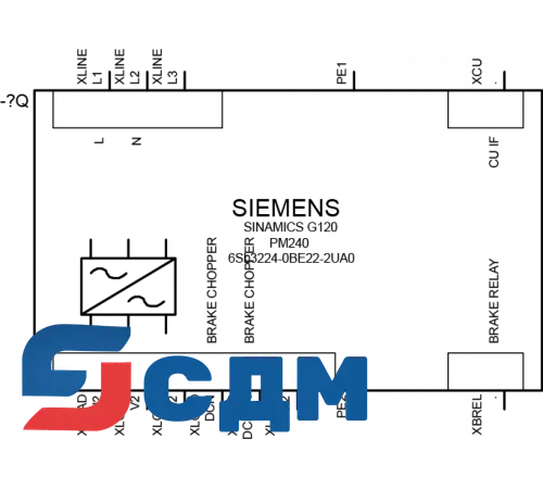 6SL3224-0BE24-0UA0 Частотный преобразователь Сименс