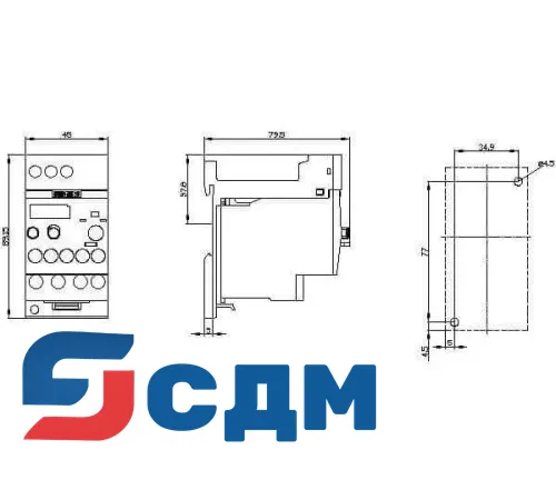 3RU2116-0BB1 3RU2 до 40 A для стандартных применений