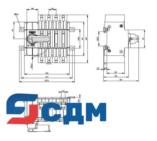 3KD2242-2ME10-0 Выключатель-разъединитель SENTRON