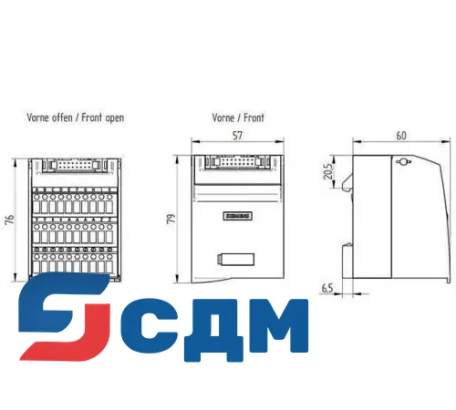 6ES7924-0CC21-0AA0 Клеммный блок