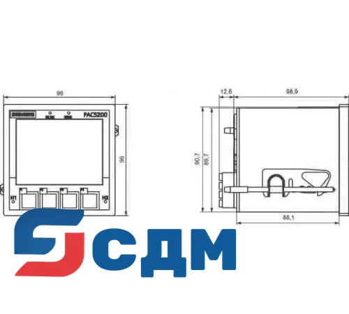 7KM5412-6BA00-1EA2 SENTRON Многофункциональное измерительное устройство