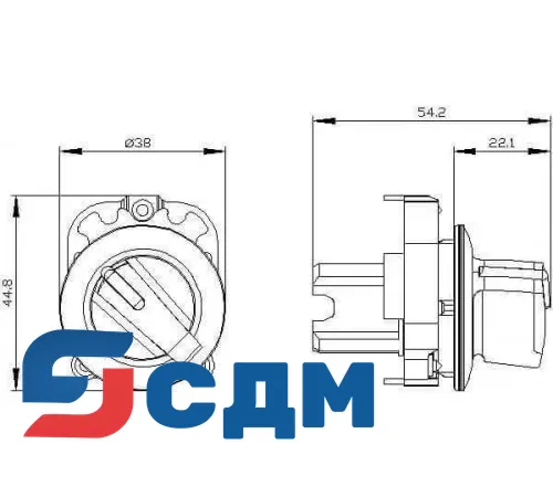 3SU1062-2DC60-0AA0 Селекторные переключатели