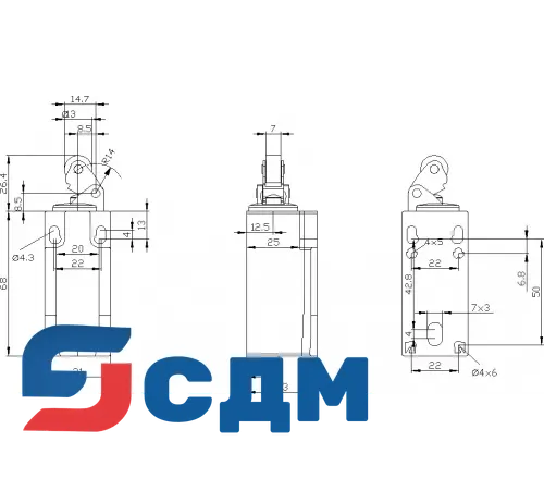 3SE5232-0HE10 Корпуса шириной 31 мм в соответствии с EN 50047