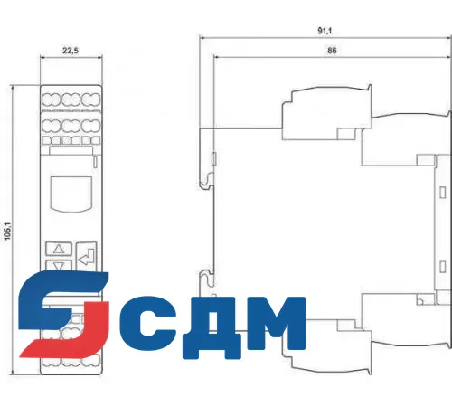 3UG4825-2CA40 Residual-current monitoring relays