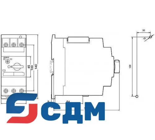 3RV1431-4BA10 Для защиты трансформаторов