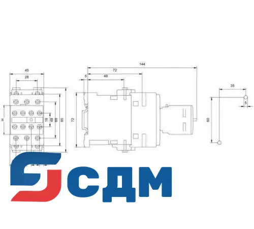 Контактор Siemens 3RT1025-1BB44