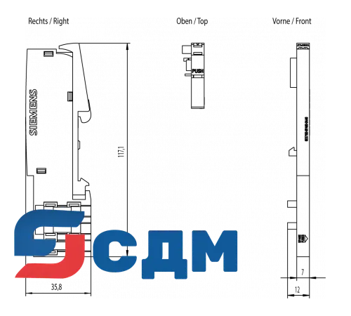 6ES7193-6PA00-0AA0 Server модуль