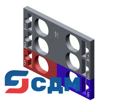 6ES7193-6CP51-2MC0 Рамка цветной кодировки контактов